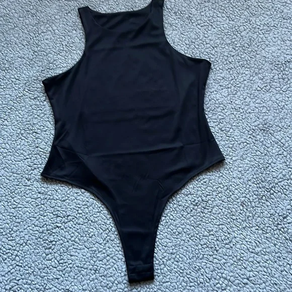 Sleeveless High Neck Racer Back Tank Tops Second-skin Body Suit - Picture 6 of 9